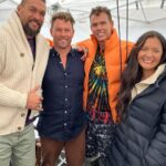 Riley Elliott Instagram - A weekend of crazy context!! Friday, speak to hundreds of school kids about the importance of sharks and our oceans thanks to @mazda_nz and our annual Treemendous circuit. Saturday: attend the boat show to highlight the incredible support I have had from @extremeboats.nz @yamahamarinenz @gfabtrailers @raymarine_nz @seadek who put together a boat package which has enabled the Great White Project in NZ and a @sharkweek show to be released this summer. Also to share my occupational journey with the next generation of kids, encouraging following your passion with the necessity of working hard. Sunday: turn up to a Hollywood set to work with the awesome Jason Momoa @prideofgypsies sharing a passion for the ocean, it’s incredible creatures, the cultural connections with it. Jason is obviously a hugely successful actor but he was more so a genuine, kind at heart, incredibly hard working man who had friends and family on set and I was stoked to have been invited by him! He also made me have a massive bonus fan girl moment by inviting two of my favourite ocean legends on set - @mikecoots who is an incredible photographer and shark ambassador, having lost a leg to a Tiger shark attack, Mike is such a powerful messenger of pro shark appreciation. And @kimi_swimmy an incredible women who is so humble and kind that you fully recognise what living in the ocean does for one’s personality. A ray of complete sunshine and one which inspired my lovely wife @amberandfriendsphoto to become a mother in the face of fear of losing one’s identity or ability to play in the sea. So powerful have been Kimi’s stories that I read up on the incredible Haenyeo women freedivers from Jeju and Amber created Project Hapū aimed at showcasing how incredible women are through pregnancy and ocean lives. After such a weekend of massive context shifts from Hollywood to school classrooms, I think the highlight will always be the sharing of knowledge and information with others, in efforts to improve the world around us. The shiny stuff can be nice but the natural world is what keeps us alive