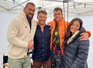 Riley Elliott Instagram - Thank you @sharkweek for another amazing opportunity to share sharks with the world. I hope you all enjoyed it!!! I’m sure there was something for everyone? I would love to know your thoughts?
A huge thanks to all the crew who helped make Jaws in the Shallows. The NZ community who have helped fund tags, house our crew, feed us and provide super useful citizen science by reporting great white sightings. Thank you also to @stephendavidentertainment for helping produce our show. Thanks to @discovery for providing me a childhood dream come true. 
Thanks also to @extremeboats.nz @yamahamarinenz @gfabtrailers @raymarine_nz  @mazda_nz for enabling this project with the research vessel and truck to tow it. Thanks to my stunning wife @amberandfriendsphoto for helping tag and present while in first trimester sickness xxx
And thanks to awesome ocean hero’s @prideofgypsies @kimi_swimmy @mikecoots for bringing massive exposure and appreciation for the ocean. 
Jaws in the Shallows isn’t just a tv show, it’s a representation of a greater research project that I am writing up for publication now, in effort to bring better awareness of this endangered species. It’s also a project to help us as ocean users coexist while playing in the sharks domain. I surf in these very waters where there are now Great whites. Time to walk the talk aye;) 
Shark Week is about the sharks. Without such a platform, without public engagement and support, without brands supporting it, this wouldn’t happen so thank you all for helping us help the sharks.