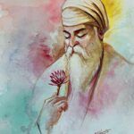 Rishi Rich Instagram - 𝒮𝓊𝓃𝒹𝒶𝓎 𝐵𝓁𝑒𝓈𝓈𝒾𝓃𝑔𝓈 𝐸𝓋𝑒𝓇𝓎𝑜𝓃𝑒. 𝒫𝑒𝒶𝒸𝑒 & 𝐿𝑜𝓋𝑒 ( Beautiful Painting by @amsimeetart )