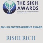Rishi Rich Instagram - In 2020 The Sikh Awards honored me with the "Sikh in Entertainment Award ' unfortunately due to COVID restrictions I could not attend. Finally I have it my hands, thank you my brothers @muneerofficial_ & @mentorbeats @thesikhawards 💙🤍. ( 📸 by @harjit22kaur / Mum ) 😊 Harrow, United Kingdom