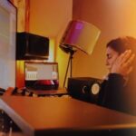 Rishi Rich Instagram - Behind the scenes, in the zone, whilst recording "GONE", enveloped in the song! 🎧💖 #linkinbio #gone My World