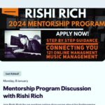 Rishi Rich Instagram - Join Me for an exciting online discussion about my forthcoming mentorship program where you will have the opportunity to ask questions directly to myself before you enroll. The link to register is in my Bio. See you there 🗓️