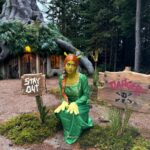 Rita Ora Instagram - Halloween energy hasn't faded and she looks GOOOOD in green!!💚🧌 Thanks @airbnb and @bchesky for this unforgettable swamp trip!! #ad