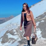 Riyasha Dahal Instagram - Each step echoes the rhythm of my independence. Mount Titlis Engelberg Switzerland