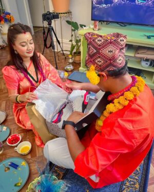 Riyasha Dahal Instagram - भाई टिका २०८० सालको सु- सम्पन्न ♥️🙏🏻🙏🏻 @rupak.me