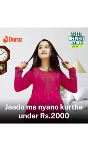 Riyasha Dahal Instagram - Yo sabei kurtha chei ahile under Rs.2000 mei aayi rako cha, LINK IN MY BIO to shop hai ❤️
