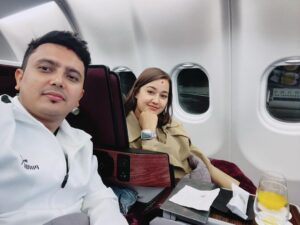 Riyasha Dahal Instagram - Ready to explore 😍 with my husband ♥️ @mystic_victor #honeymoontour #europetravel 
Thank u @sealinks.holidays for helping us to plan our trip.