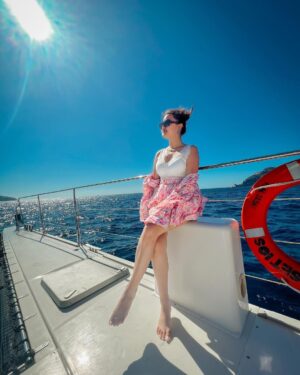 Riyasha Dahal Instagram - Life is as vast and mysterious as the beautiful sea.