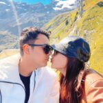 Riyasha Dahal Instagram - In the universe of two, every moment is a constellation of love. 🧿 @mystic_victor ♥️ Mount Titlis, Switzerland