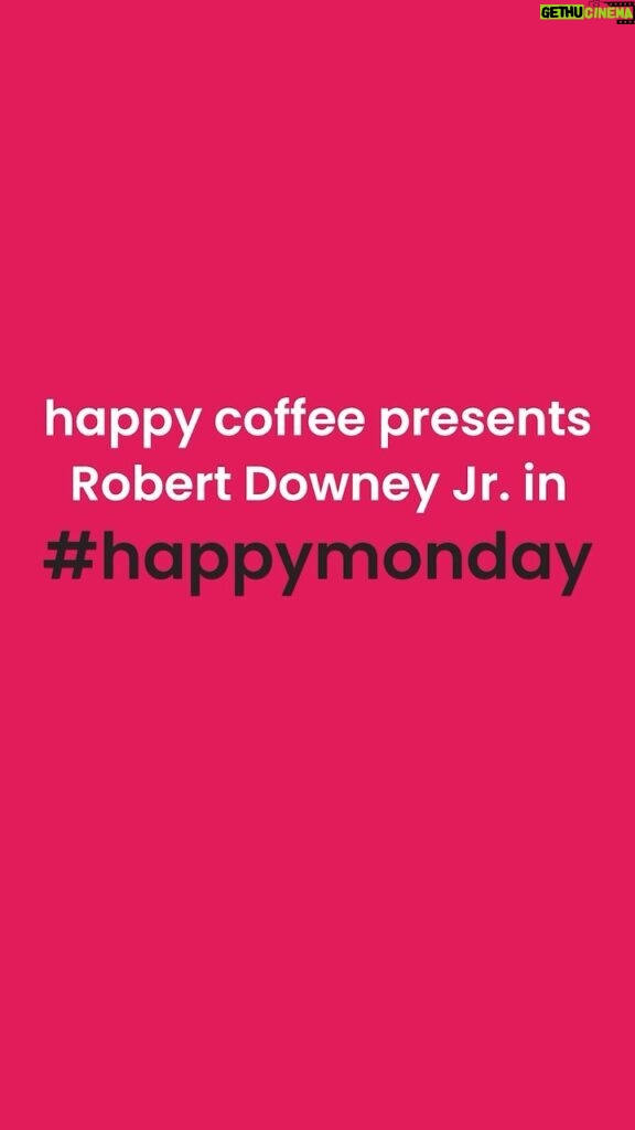 Robert Downey Jr. Instagram - No one should have to WORK the day after the big game. HAPPY COFFEE and I tried our best to get a few of you the day off. Stay tuned tomorrow to find out if we pulled off the ULTIMATE PLAY… #happymonday #SBVIII #Superbowl