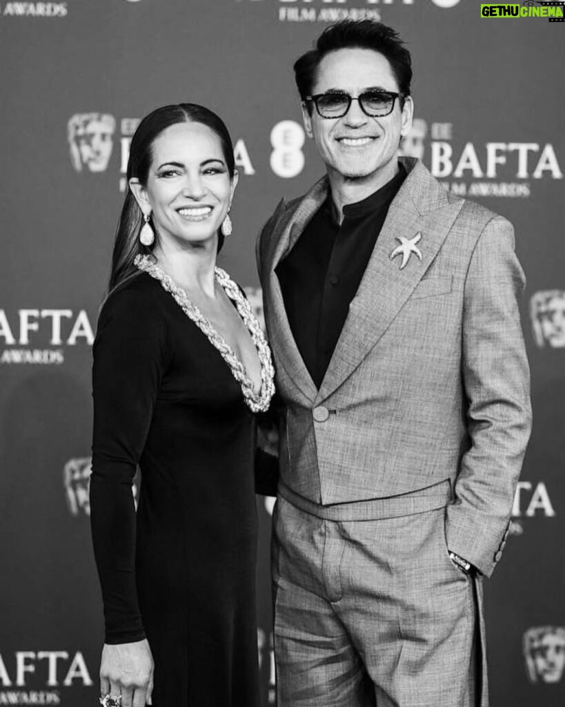 Robert Downey Jr. Instagram - Still reeling from all of the love the #Oppenhomies received in London over the weekend! Thank you @bafta for acknowledging Nolan’s cinematic achievement.