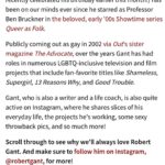 Robert Gant Instagram – Thanks, @outmagazine! Have appreciated our continued connection these past 21 years and the great work you do. And thanks for the kind words, @raffyermac! 

*****

https://www.out.com/celebs/robert-gant#rebelltitem1