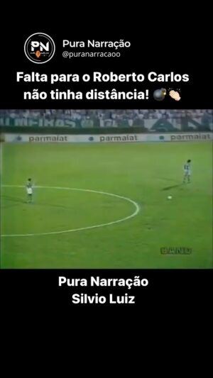 Roberto Carlos Instagram - @oficialrc3 na bola parada era absurdo! Veja esse golaço pelo @palmeiras contra no Grêmio pela libertadores 1995, na pura narração do mestre @silvioluizbarbas 
Nostálgico!

Imagens: TV Bandeirantes 

#palmeiras #palmeirasminhavidaévocê #palmeirasonline #palmeirasoficial #robertocarlos #fera #craque #gol #golaço #fut #futebol #libertadores #anos90 #silvioluiz #narrador #narração #locutor #locução #puranarracao #jornalismo