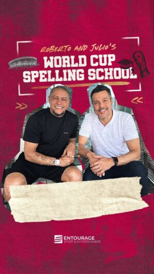 Roberto Carlos Instagram - Aprender inglês é com a gente mesmo 😂 fiquem ligados que vem mais aulas por aí 
@entourage_sport @juliocesar
