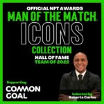 Roberto Carlos Instagram - I am humbled that my free kick in 1997 is remembered so fondly and I'm honoured to be inducted into the first MAN OF THE MATCH(R) ICONS NFT Awards Hall of Fame, thank you @motmxpotm Choosing ten other players to join my team for their iconic moments gave me great joy and brought back some wonderful memories. I wish I could have chosen two teams! I look forward to sharing the NFT artwork award with one of my fans! Congratulations to my ICON teammates - in position order! @juliocesar @cafu2 @johnterry.26 @davidbeckham @marcomaterazzi @kaka @ronaldinho @ronaldo @trezeguetofficial Check out manofthematch.com to find out more about the award auctions, custom design by Mister Cartoon and supporting football charity @commongoalorg , empowered by @tezos.info