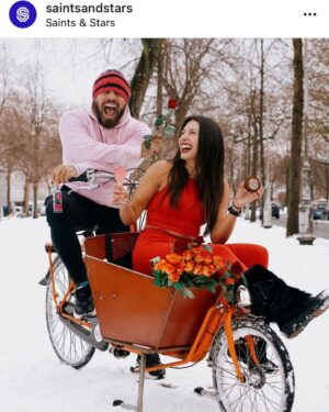 Roberto da Costa Instagram - HAPPY VALENTINES DAY ❤️ we are on our way to 50 of our gold members and friends of the brand to give them a Valentine gift from our blue heart 💙 @saintsandstars .  I hope everybody will get a visit from Cupido 🙏🏼❤️ #saintsandstars #on #valentineday #tour #because #we #care #and #love #all #of #our #members #enjoy #your #valentinegift  #cupido #will #do #his #work