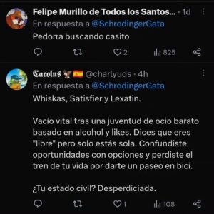 Rocío Vidal Instagram - No iba a darle más vueltas, pero ya que tengo que vivir esto constantemente en mis carnes simplemente por compartir una foto en otra red social, quería darle visibilidad. 
Aunque os impacte igual que a mí, ESTO sigue ocurriendo. Subir una foto sin molestar a nadie, mostrando mi felicidad del momento, implica decenas de comentarios que intentan degradarme, juzgarme o hundirme. 
Yo estoy bien, he conseguido que no me afecte, porque sé que sólo proyectan su frustración en mí, pero como me ocurre a mí le ocurre a tantísimas otras mujeres todos los días.
Y joder, es que es injusto tener que lidiar con ello, y tener que lidiar con ello BIEN. Que no te afecte, poner buena cara, mirar para otro lado y seguir haciendo tu trabajo.
Yo lo estoy consiguiendo después de mucho trabajo personal, pero a cualquier persona nos puede trastocar nuestra salud mental.
La realidad que me hace seguir: las buenas personas somos muchísimas más. Pero muchísimas. No tengo ninguna duda. El problema es el ruido ensordecedor de unas pocas. Y los discursos de odio crecientes que nos recuerdan a tiempos más oscuros. 
Así que aprovecho para daros las gracias a todas y todos los que vivís y dejáis vivir,  los que tenéis claro cuál es el lado bueno de la Historia y los que apreciáis y valoráis a las personas por lo que son.
Gracias por estar. Y a disfrutar del verano, vestíos como os venga en gana, tomaos una cervecita a mi salud y aprovechad el tiempo con vuestros seres queridos humanos, perrunos, gatunos o lo que sea 💜💜💜