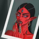 Roem Instagram - RED SERPENT 🌙🐍 Did this vibrant devilish look a while ago inspired by the amazing art of @thealecsart #makeup #snakemakeup #dragqueen #dragmakeup #redface #thirdeye #illuminati #darkmakeup #rupaulsdragrace #dragraceholland #rpdr