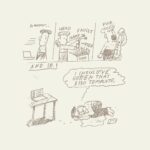 Roman Muradov Instagram - Some trash cartoons from my newsletter (bluebed.substack.com). Been making them usually first thing in the morning as a little warm-up/indulgence/distraction from proper comics and work. А еще у меня есть тележный канал куда я скидываю все подряд, спрашивайте ссылку если интересно. Brooklyn, New York
