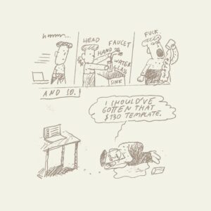 Roman Muradov Instagram - Some trash cartoons from my newsletter (bluebed.substack.com). Been making them usually first thing in the morning as a little warm-up/indulgence/distraction from proper comics and work. А еще у меня есть тележный канал куда я скидываю все подряд, спрашивайте ссылку если интересно.