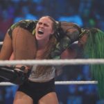 Ronda Rousey Instagram - Gotta give it to @shotziwwe, - though I’m missing a chunk out of my cheek from that manicured fishhook - at least she had the gumption to come at me head on. Whereas there’s friends for a reason, friends for a season and then there’s this bitch @natbynature - btw I still think Uncle Bret does the sharpshooter better than you 🖕🏼