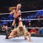 Ronda Rousey Instagram - Thank you @therealkurtangle for for everything you’ve taught me 🙏🏼 hope I did you proud out there last night Felt great getting back in the ring again and for the first time on #smackdown, feeling better every time I get back out there. Thank you for the warm up @sonyadevillewwe😈 And @charlottewwe, get some ice and advil bitch, cause we got a show to steal at #wrestlemania38