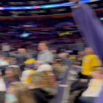 Ronen Rubinstein Instagram - Date Night 💜💛 Staples Center, Los Angeles