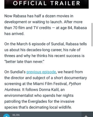 Ruben Rabasa Instagram - I’m the moment. Thank you you all for supporting my dreams and thank you @wlrn for this article. I love you all.