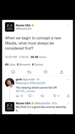 Ruben Rabasa Instagram - Oh nice #tbt to @mazdausa recognizing good ideas. 
.
.
#ithinkyoushouldleave #rubenrabasa #agoodsteeringwheelthatdoesnotflyoffwhileidriving