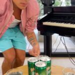 Rudy Mancuso Instagram - Feeling the groove with every sip @perrierusa #feeltheflavor #perrierpartner