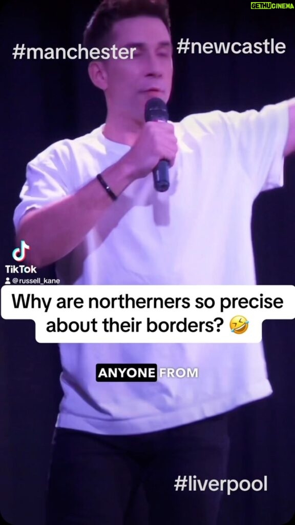 Russell Kane Instagram - Why are northerners so precise about their borders? 🤣 #Liverpool #Manchester #Newcastle #London #Wales ￼￼