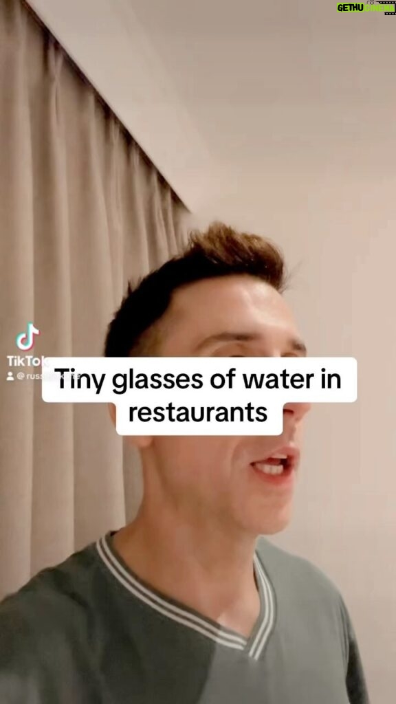 Russell Kane Instagram - Why – why are the glasses in restaurants so tiny when you ask for water? 🙄🤬￼