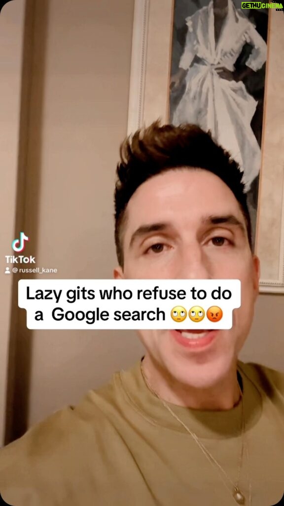Russell Kane Instagram - Lazy gits who refuse to do a Google search 🙄🙄😡