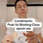 Russell Kane Instagram – Condiments: posh Vs working class spoon usage. 

do you Dip or do you spoon?
