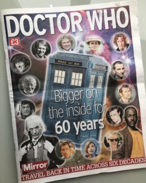 Russell T Davies Instagram - It’s rare for me to walk into a newsagent’s and find a Doctor Who magazine I knew nothing about! 😂This has got some amazing photos. And it’s only £3! Nice work. Happy 60th! 🎂 @dailymirror
