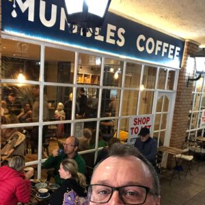 Russell T Davies Instagram - This place is closing! 🥺♥️I love @mumblescoffee. The best owners, best staff, best coffee. Great karaoke too! And my husband loved it, he sat in every corner of that place and chatted and hooted and made wonderful friends. During his illness, they treated him with great kindness, which I’ll never forget. Great days in times past. HOWEVER. It’s only moving 200 yards round the corner! 😃 Opening next week. But ghosts and echoes might always linger around this old site. Happy days ♥️ @mumblescoffee @microlot_ @morgan_barry4 @janiemezza @willspurr98 @tomwright31 @mauriceyip @rileykings1 @garethlew and many more! Xx