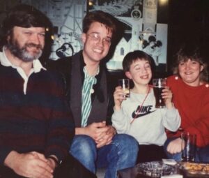 Russell T Davies Instagram - Why Don’t You is 50 years old today! My first job in television. The first scripts I ever wrote. Taught me everything, so much fun, and it moved me to Manchester, which changed my life ♥️ Pic 1, Liverpool Gang; me with Lesley & Phil, behind me, the WDY Sheep! And that must be Stan Royle. Pic 2: Cardiff Gang: David Evans, who gave me that job, star of the show Benjamin Rory Slade, and Mags the AFM. Genuinely happy days. The programme’s full title is Why Don’t You Just Switch Off Your Television Set And Go Out And Do Something Less Boring Instead? Hah! ♥️