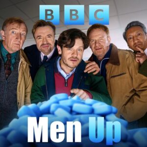 Russell T Davies Instagram - TONIGHT, Men Up, BBC One, written by @mjbarry101, the true story of the world’s first viagra trials, in 1994… held in Swansea! A lovely, funny, complex, heartbreaking script, with Wales’s finest in the cast. An absolute joy. (Okay, Nolly Ep.3 is on ITV at the same time, but you can catch up on ITVX!) @bbc @bbcone @bbciplayer @quaystreetproductions ♥️