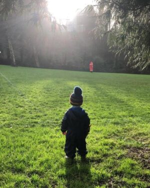Russell T Davies Instagram - When my great-nephew Finn saw Santa ♥️