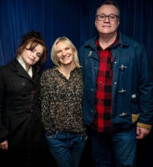 Russell T Davies Instagram - TONIGHT! Helena Bonham Carter and me, co-hosting the Jo Whiley Show on Radio 2! Much hooting. Nolly. Gossip. Insights. Much fun. Jo is such a wonderful person to know, I’m very lucky! ♥️ Nolly on @itv on December 27, 28 & 29 @bbcradio2