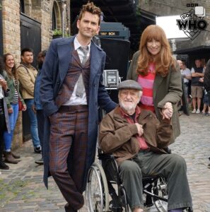 Russell T Davies Instagram - Farewell, old soldier. That’s goodnight and goodbye to our beloved Bernard. Wilf is mentioned in dispatches next week, all safe and sound, don’t worry, but that’s the only scene Bernard was able to film. We had a wonderful time! We’d never lost touch, in all these years, so I phoned him up and asked him to come back. He sniffed and said, ‘Let me see the script.’😂 We had a wonderful readthrough with 120 people at which he was adored by one and all. A lovely dinner in Cardiff where he regaled us with tales galore, twinkling as ever. Then the shoot in Camden - you can see in Unleashed and read in next week’s DWM how much he enjoyed that. And then… we had a little more written, but it wasn’t to be; at 93 years old, the old soldier had given us his best, and stepped away. Night, Bernard, and thank you. I love you.♥️