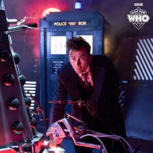 Russell T Davies Instagram - The Doctor! Daleks! Skaro! THIS FRIDAY as part of Children in Need @bbccin, starring, amongst others, David Tennant and Mawaan Rizwan @mawaanr NOT a comedy skit, a fully scored and FX’d five-minute scene, produced by @scott_handcock and directed by @jamiedonoughue, music by @murraygold, written by me. The new Whoniverse arrives on Friday 17 November! Worldwide? No idea, my monkeys. But if you can, please contribute to the most wonderful cause ♥️♥️➕🟦