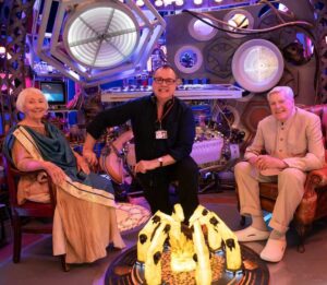 Russell T Davies Instagram - Tales of the Tardis, with Maureen O’Brien and Peter Purves. Still on the iPlayer! What a lovely day in studio, so much joy. Such a privilege ♥️♥️➕🟦