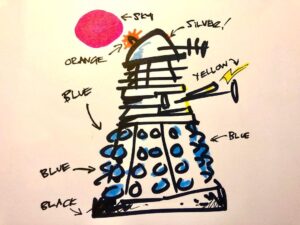 Russell T Davies Instagram - THE DALEKS! In colour, Nov 23, BBC4 & iPlayer. The original 1963 story - the origin of the Daleks! - edited into a 75 minute feature, and COLOURISED! ♥️♥️➕🎨 New music, new mix, new FX, but still the same old show! I’m so proud of this, it’s gorgeous. And if you’re 60s swinger, don’t worry babies, the original 7 episode b&w version will still be on the iPlayer as THE WHONIVERSE EXPANDS! Edited by Benjamin Cook @benjamin_cook, colourisation team: Rich Tipple @rtipple, Kieran Highman @highmankieran, Scott Burditt @whocolour and Timothy K Brown. New music & sound design by Mark Ayres @markayresrws, VFX by @painting_practice, Exec Producer that old rogue, @philcollinson ♥️