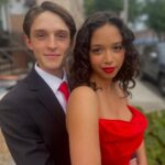 Ruth Righi Instagram - who said online school kids don’t go to prom? (swipe to see a sneaky shot someone took of luke murdering the dance floor)
