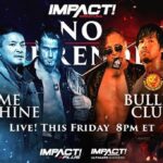 Ryan Parmeter Instagram - Posted @withregram • @impactwrestling #NoSurrender in THIS FRIDAY at 8pm ET LIVE on IMPACT Plus and YouTube for Ultimate Insiders! - Josh Alexander vs. Rich Swann for the IMPACT World Championship - Mickie James vs. Masha Slamovich for the Knockouts World Championship - Time Machine vs. Bullet Club - Steve Maclin vs. Brian Myers vs. Heath vs. PCO in a #1 Contenders match - Death Dollz vs. The Hex for the Knockouts World Tag Team Tiltes - Joe Hendry vs. Moose for the Digital Media Championship in a Dot Combat match - Kon vs. Frankie Kazarian - A special live edition of Busted Open Countdown to No Surrender FREE THIS FRIDAY at 7:30pm ET on YouTube and IMPACT Plus - Jonathan Gresham vs. Mike Bailey - Gisele Shaw vs. Deonna Purrazzo