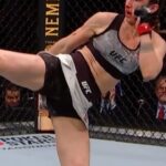 Sabina Mazo Instagram - Fear the @sabinamazo head kick, she finishes fights that way. We may have Sabina fight news to announce soon 👀 For those of you who want to kick like her, she teaches our public striking classes tonight. 6PM - Beginners 7PM - Advanced Come get it. PT: Temam o chute na cabeça de @sabinamazo, ela finaliza suas lutas dessa forma. Para aqueles que querem chutar como ela, ela dá nossas aulas públicas de striking hoje à noite. 6PM - Iniciantes 7PM - Avançado Venha conferir. #BlackHouseMMA #sabinamazo #headkick #headkickknockout #knockout #tko #professionalfighter #ufcfighter #lfafighting #muaythai #fightlikeagirl #mmagirls #mmalifestyle #fighthighlight #highlightreel #mmagym #ufcfoghter #flyweight #womenwhofight Black House MMA