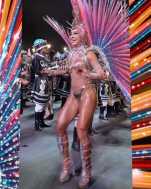 Sabrina Sato Instagram - Nosso samba nas constelações ✨🖤
Foi lindo @gavioesoficial 🖤

#Carnaval #CarnavalDaSabrina #Gaviões #GaviõesDaFiel