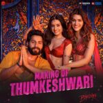 Sachin Sanghvi Instagram - Fun, laughter and lots of thumkas, witness what all went behind making of the biggest thumka anthem of the year, #Thumkeshwari! ❤️💃 #Bhediya @varundvn @kritisanon @amarkaushik #DineshVijan @sachinjigar @jigarsaraiya @ashkinglive @rashmeetkaur @amitabhbhattacharyaofficial @ganeshacharyaa @maddockfilms @officialjiostudios @zeemusiccompany