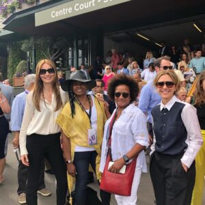 Saffron Burrows Instagram - centre court women’s finals #Wimbledon2019